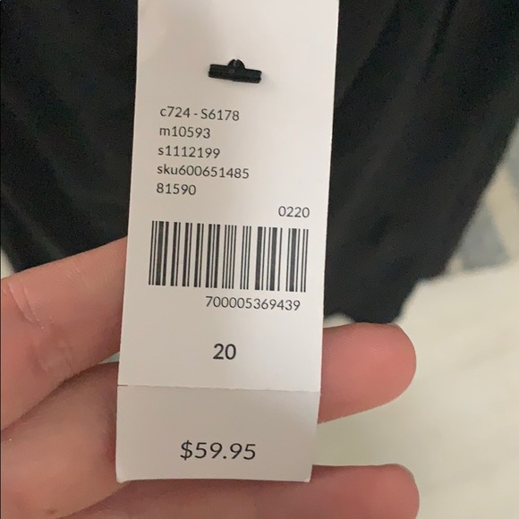 Lane Bryant Black Babydoll Dress, Size 20 - Picture 4 of 6